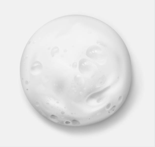 Preview: White foam texture of UNIQ10UE Deep Clean Q10 foam cleanser for gentle deep facial cleansing