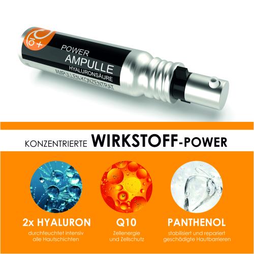 Preview: UNIQ10UE Power Ampulle Wirkstoffe mit Hyaluron, Q10 und Panthenol