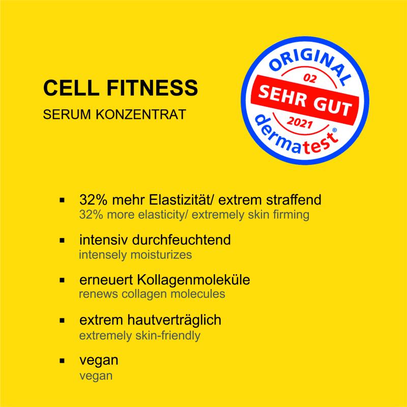 Cell Fitness Vorteile für Elastizität und Feuchtigkeit